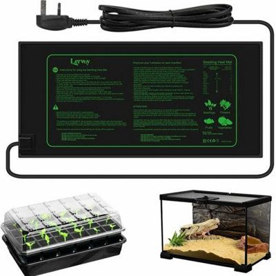 Seedling Heat Mat Seed Starter Pad Germination Propagation from B&Q
