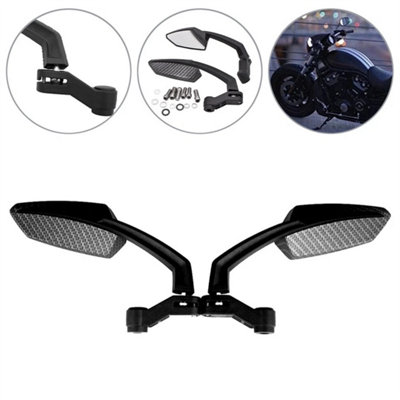 Carbon Universal 8mm/10mm Rearview Side Mirrors For Scooter from B&Q