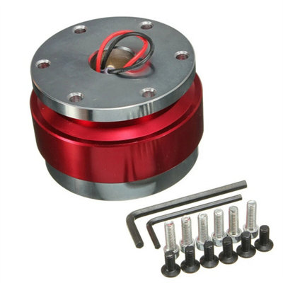 Quick Release Snap Off Steering Wheel Boss Kit Hub Adapter Aftermarket from B&Q