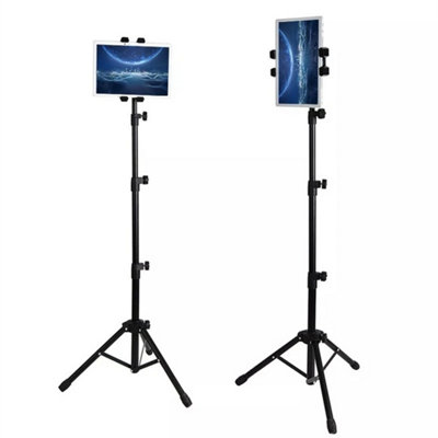 Universal Floor Tablet Tripod Stand Adjustable For Ipad Pro 4.7-12.9" from B&Q