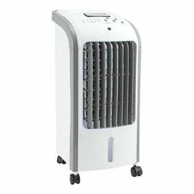 Portable Air Cooler Ice Water Fan Humidifier 3 Settings Ac W/remote from B&Q