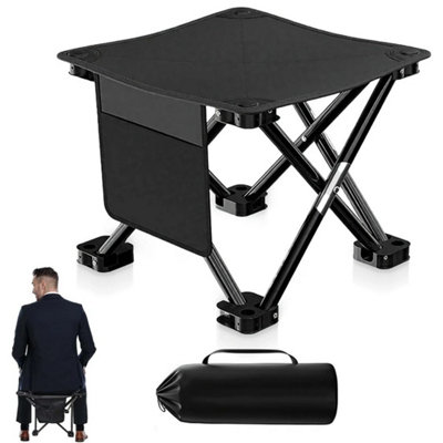 Portable Folding Camping Stool Foldable Chair Foot Rest Fishing Picnic from B&Q
