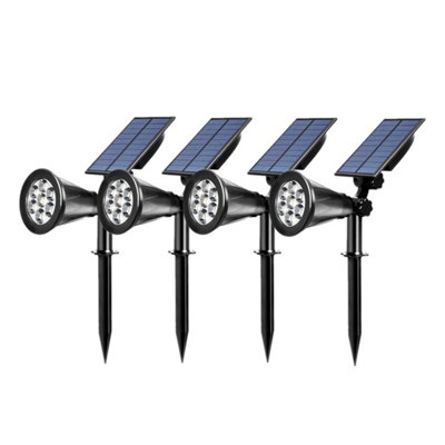  - 7Led Solar Spot Lights Led Colour Changing Projection Stake Garden
