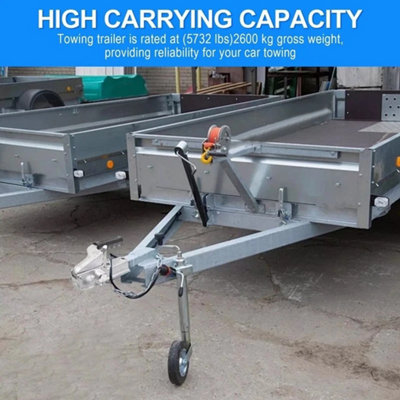 Heavy-Duty 2600Kg Trailer Hitch Cast Coupling Tow Ball Coupler from B&Q