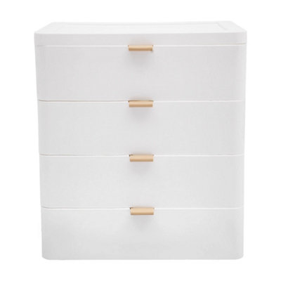  - Desktop Storage Box Desk Organizer With Drawer 4-Drawer Organizer