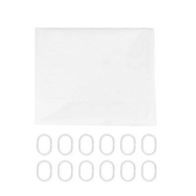  - Shower Curtains Waterproof Bathroom Curtain With Ring Hooks