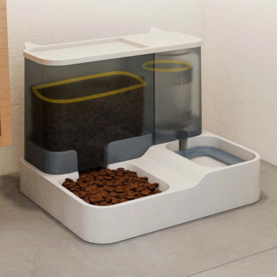 Pet Automatic Food And Water Dispenser Cat Dog Feeder Water Bowl