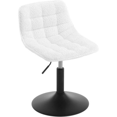 Dressing Table Stool Chenille Swivel Vanity Chair Height Adjustable Bedroom from B&Q