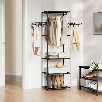 Heavy Duty Clothes Rail Open Wardrobe Hanging Rack Garment Display Stand Shelf from B&Q