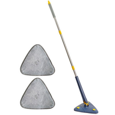 360 Rotatable Triangular Cleaning Mop Long Handle Floor Wall from B&Q