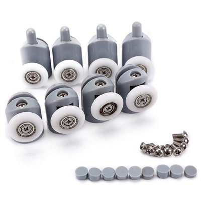 8Pcs Shower Screen Door Roller Replacement Runner Wheels 25mm from B&Q