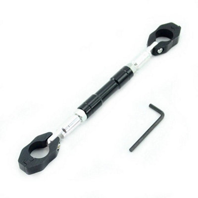 7/8 Handle Diameter 22mm Bike Motorcycle Handlebar Brace & Clamp Bar Set