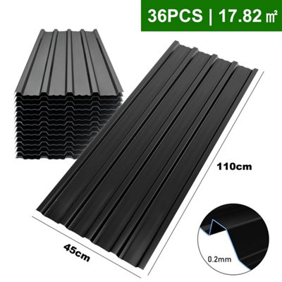 36X  Metal Cladding Roof Sheets Corrugated Garage Carport Shed Roofing Panels from B&Q