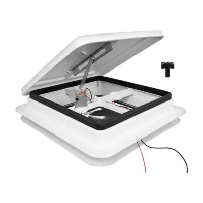 Roof Vent Fan Camper Van Motorhome White Rv Caravan Skylight Vent from B&Q