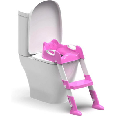 Pink Foldable Baby Potty Infant Kids Toilet Chair from B&Q