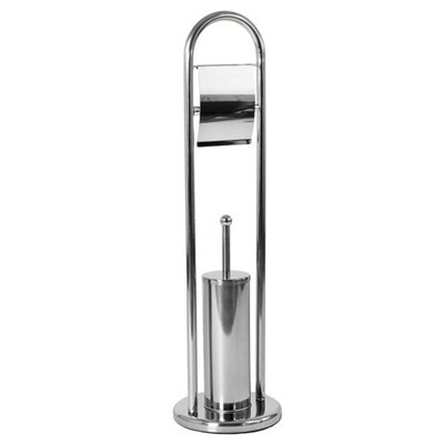  - Toilet Brush And Paper Holder Free Standing Bathroom