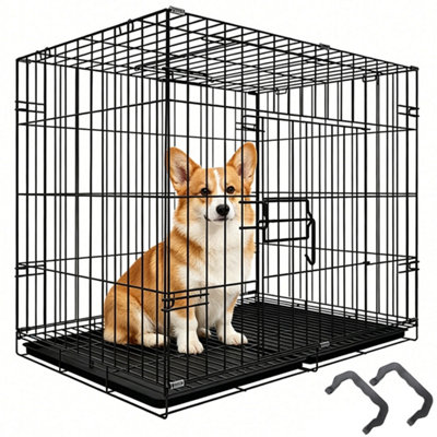  - 24" Dog Cage Small Crate Puppy Pet Carrier Folding Training