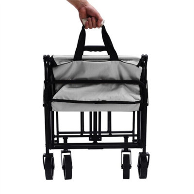  - Foldable Heavy Duty Garden Camping Beach Cart Festival Trolley Cart Wagon