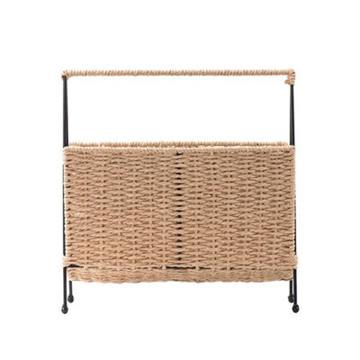 Magazine Newspaper Basket Free Standing Storage Rack Organiser Book Holder