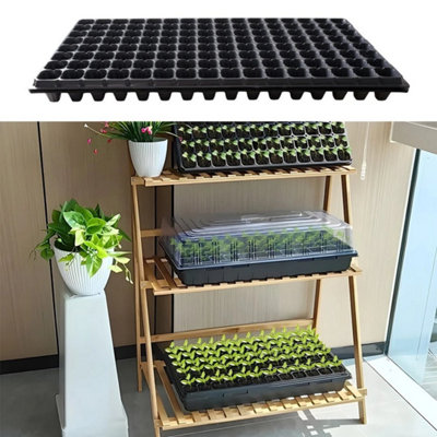 Set Of 10Pcs72 Holes Seed Trays 10-Pack Seedling Starter Tray Kit Mini Propagator Soil Cultivation from B&Q