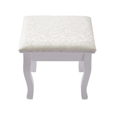  - Elegant Vanity Piano Stool Padded Makeup Chair Classic Wooden For Dressing Table