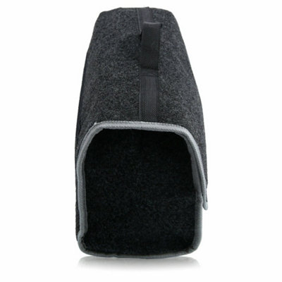 2Pcs Black Car Boot Tidy Bag Storage Box Collapsible Trunk Organiser Travel Holder Black