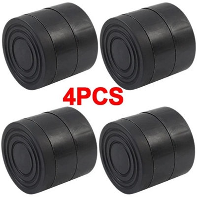4Pcs Heavy Duty Round Furniture Feet Risers Bed Chair Height Lift from B&Q