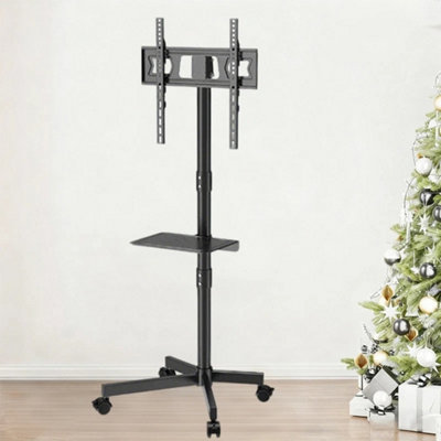  - Mobile Tv Stand With Wheels For 14 To 55 Inch Tvs Floor Mount