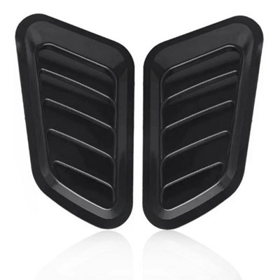Universal Gloss Black Car Bonnet Hood Air Flow Intake Scoop Vent from B&Q