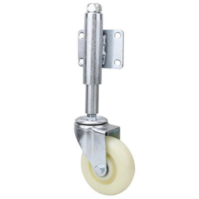 4" Nylon Gate Wheel Spring Loaded Caster Heavy Duty 440Lbs Load