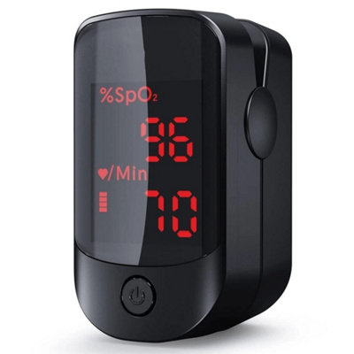 Pulse Oximeter Oxygen Monitor Finger Adults Heart Rate Blood from B&Q