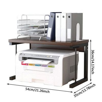 2-Tier Tabletop Storage Shelf Home Office Desktop Organizer Rack