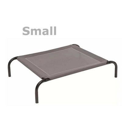 Small Raised Dog Bed Elevated Pet Cot Cooling Mesh Hammock from B&Q