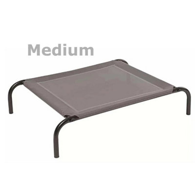Medium Raised Dog Bed Elevated Pet Cot Cooling Mesh Hammock from B&Q