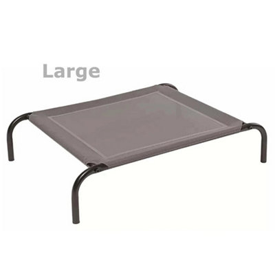 Large Raised Dog Bed Elevated Pet Cot Cooling Mesh Hammock from B&Q