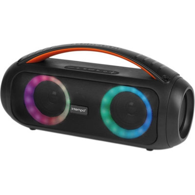 Portable Bluetooth Boombox Speaker Led Lights Wireless from B&Q