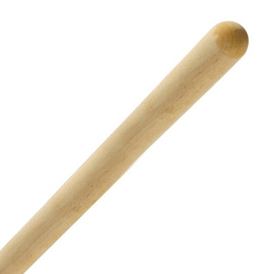 115 Cm Wooden Rake Handle Replacement Garden Lawn Leaf Leaves1 Handle from B&Q
