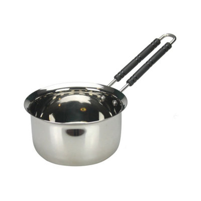 18Cm Stainless Steel Deep Pot Milk Tea Sauce Pan Cookware from B&Q