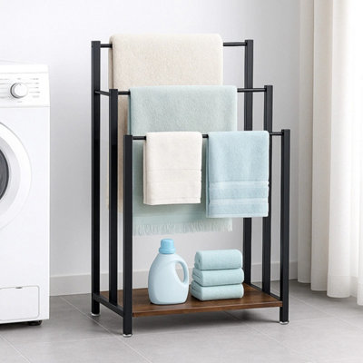  - Towel Rack Freestanding Towel Rack Industrial Metal Towel Rail
