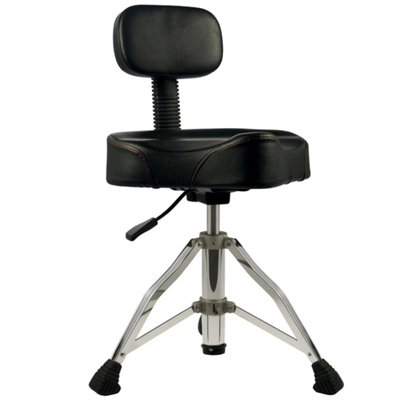Drum StoolHydraulic Drum Throne With Ergonomic Backrest from B&Q