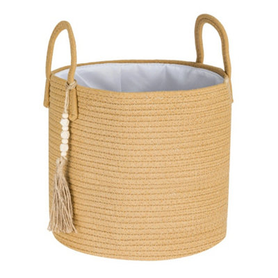 Laundry Basket Wicker Basket Foldable Washing Baskets With Sturdy from B&Q