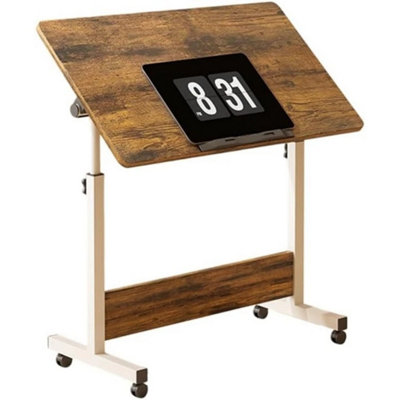  - Height Mobile Rolling Computer Pc Laptop Over Bed Desk Overbed Desk
