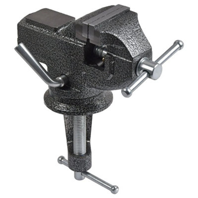  - 360 Swivel Portable Table Bench Vice Clamp Mini Vise Anvil Tool With Rubber Pad 60mm