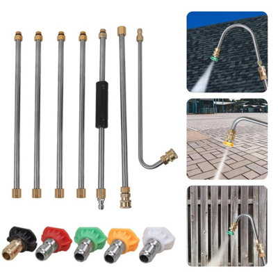  - Pressure Washer Lance Extension Wand 1/4'' Quick Release Jet Wash Lance +Nozzle