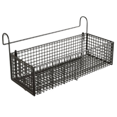  - Hanging Storage Rack Bedside Hanging Basket Door Bedroom Organizer Home Storage Black