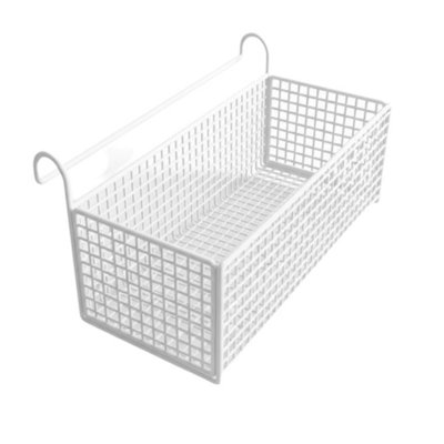  - Hanging Storage Rack Bedside Hanging Basket Door Bedroom Organizer Home Storage White