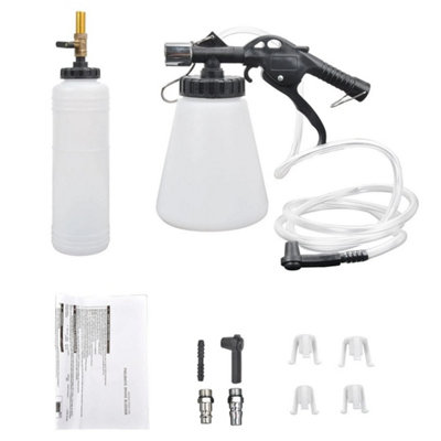 Air Brake Bleeder Clutch Vacuum Bleeding Extractor Fluid Fill Adapter Kit Set from B&Q
