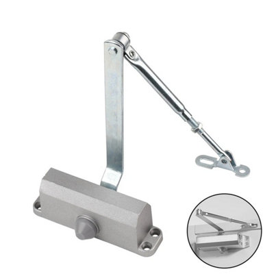 45-60Kg Heavy Duty Automatic Hydraulic Door Closer Overhead from B&Q
