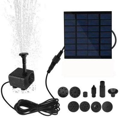  - Solar Panel Powered Water Feature Pump Garden Pool Pond Aquarium Fountain Small