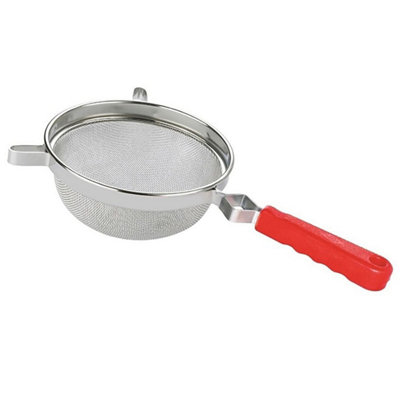 Strainer Stainless Steel Fine Mesh Colander Handle Drainer Sieve Food Kitchen16Cm from B&Q